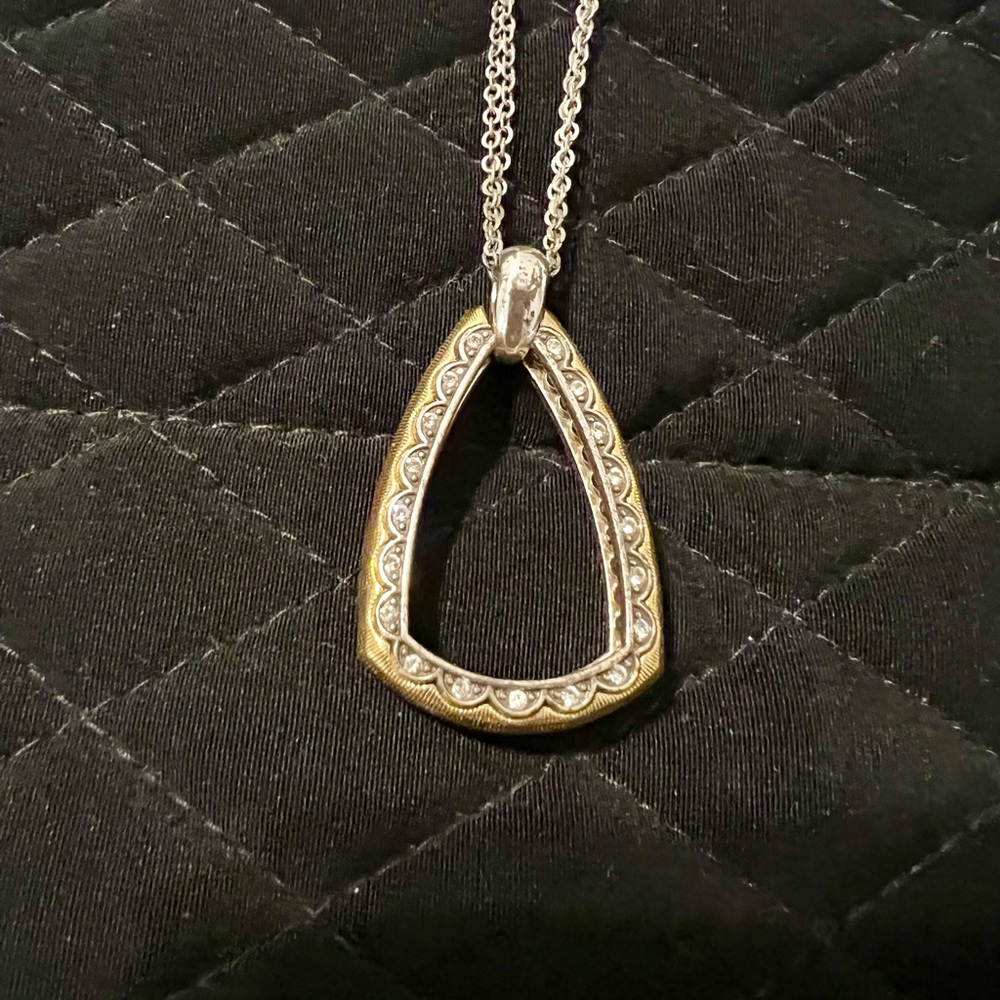Brighton Elegant Gold and Silver Pendant Necklace